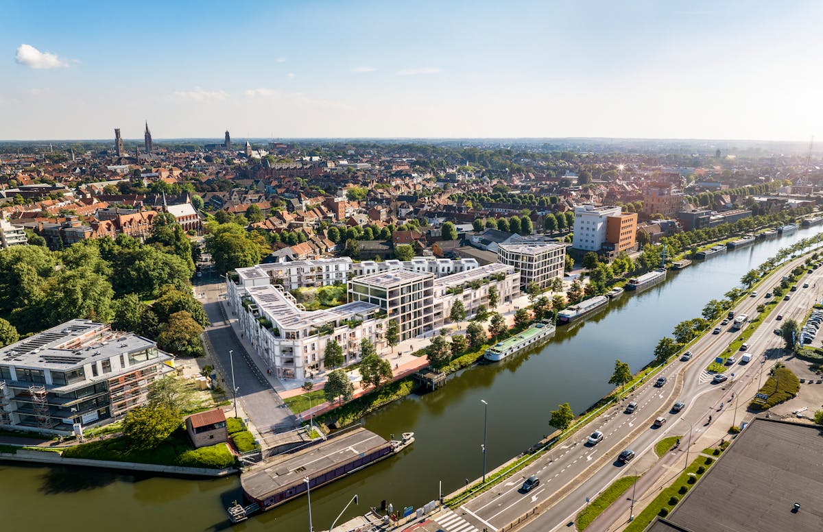 Nieuw 2 slaapkamer appartement met grote terrassen te Brugge - foto 4