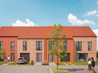 Deze gesloten bebouwing met een grondoppervlakte van 195m² combineert efficiënt ruimtegebruik met hedendaags wooncomfort. Op het gelijkvloers vind je een open leefruimte met keuken, een berging en een apart toilet. De eerste verdieping beschikt over drie slaapkamers, een ingerichte badkamer en een apart toilet. De woning wordt voorzien van een zolder en een tuin. Geïnteresseerd? Neem contact op via 03 808 43 94 of info@matexi.be.<br /> 