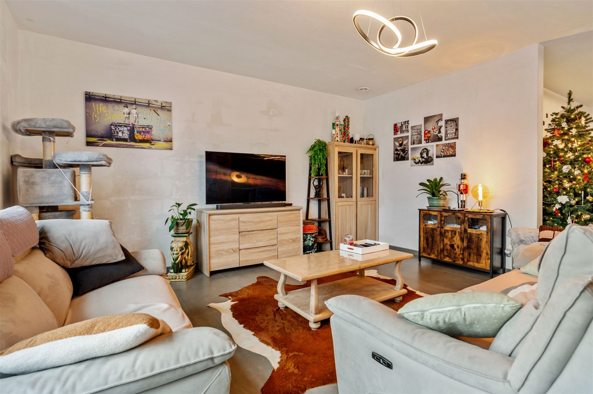 PERFECT ONDERHOUDEN GELIJKVLOERS APPARTEMENT MET 3 SLAAPKAMERS EN PRIVATE TUIN VAN 8A90CA TE KORSPEL - foto 5