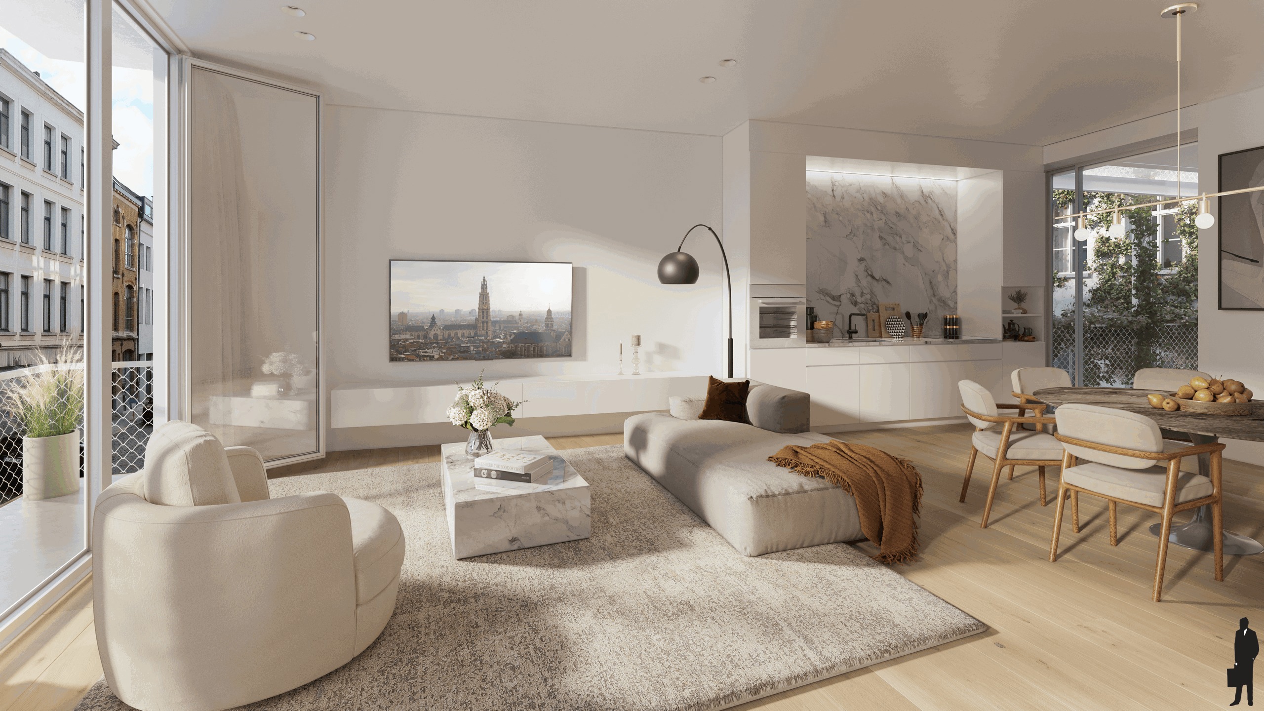 Appartement à vendre à Anvers avec 3 chambres - photo 1