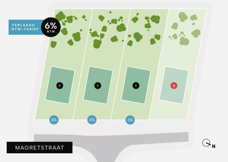 Bouwgrond in het groen voor villa op maat - foto 2