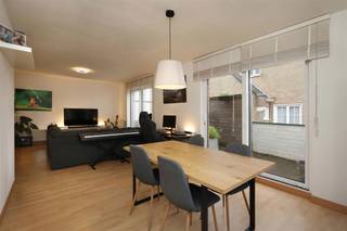 <strong>Duplex appartement in Houthalen-Helchteren</strong><br /><br />Dit lichtrijke duplex appartement is gelegen in Houthalen-Helchteren met winkels op wandelafstand. <br /><br />De indeling is als volgt:<br />inkomhal, gastentoilet, ruime leefruimte die toegang geeft tot het ruime terras van 31m² en keuken met aansluitend een bergruimte/wasplaats.<br />Op de 2de verdieping vinden we de badkamer en 2 ruime slaapkamers waarvan 1 slaapkamer met aansluitende dressing.<br />Er horen bij het appartement ook nog 2 buitenstaanplaatsen. <br /><br /><br />Wij ontzorgen je ook voor de <strong>verkoop</strong> van je <strong>huidige woning</strong>! Voor meer uitleg helpen we je graag verder.<br /><br />Voor <strong>meer info</strong> of een bezoek ter plaatse kan je ons telefonisch contacteren via het nummer 011/39.90.50 of via info@jansenrealestate.be.