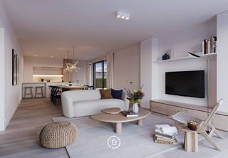 Dit lichtrijke appartement op de eerste verdieping combineert 106 m² woonoppervlakte met een terras van 10 m², zuidgericht voor optimale...