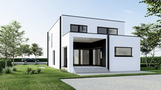 Maison avec un E-peil de E-0 comprenant 3 chambres et 1 salle de bain.Le prix est TVA et enregistrement exclus.Vous entrez dans la maison par un hall...