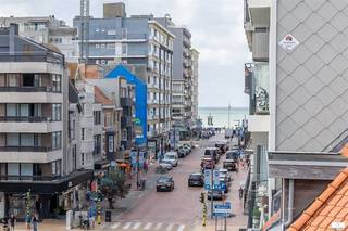 Centraal gelegen hoekappartement op de 4de verdieping, met slechts één appartement per verdieping. Dankzij de hoekligging geniet het appartement van veel natuurlijke lichtinval en een aangenaam zijdelings zeezicht.Het appartement omvat een inkomhal, een ruime leefruimte, keuken, 2 slaapkamers en een badkamer met plaats voor een wasmachine. Een belangrijke troef is het zonnige terras met zeezicht, ideaal om in alle rust van de zon en de kustsfeer te genieten.Daarnaast beschikt het appartement over een privatieve kelder.Een appartement met bijzonder veel potentieel op een absolute toplocatie. Mits enkele verfrissingswerken maakt u hiervan een heerlijke vaste woonst, tweede verblijf of interessante vastgoedinvestering.
