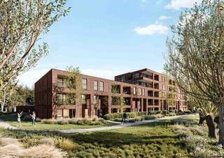 Dit appartement maakt deel uit van het nieuwe woonproject Creyte, gelegen in Oostakker tussen de Krijtestraat en Aan de Ratte.<br /><br />Dit ruim appartement (99m²) met nr. 1.5 situeert zich op de eerste verdieping en wordt gebouwd met zicht op de gemeenschappelijke tuin en nabijgelegen bos. Het omvat onder meer een leefruimte met open eilandkeuken, 2 slaapkamers, badkamer met dubbele wastafel en inloopdouche en een berging. De 2 terrassen (19m² in totaal) bieden de hele dag zon en rust.<br /><br />Uiterst energiezuinig E-peil (E8!) dankzij pakket zonnepanelen (energiedelen), warmtepomp met vloerverwarming (+ koeling), regenwaterrecuperatie en ventilatiesysteem D.<br /><br />Dit appartement wordt volledig afgewerkt aangeboden waarbij je zelf nog je eigen afwerking kan kiezen tot en met de laminaat in de slaapkamers.<br /><br />Ondergrondse autostaanplaats en berging voorzien, welke mee dienen aangekocht te worden. In de kelder is er een grote fietsenstalling en bovengronds is er zelfs een staanplaats voor bakfietsen voorzien.<br /><br />Prijs excl. aankoopkosten en btw.<strong> 6% BTW mogelijk, ook voor investeerders bij 15 jarige verhuur!</strong><br /><br />Meer info via 09 280 60 60 of info@durabrik.be.<br /><br />Download de brochure via https://durabrik.immo/oostakker <br /><br />* Beelden en oppervlaktes zijn indicatief.