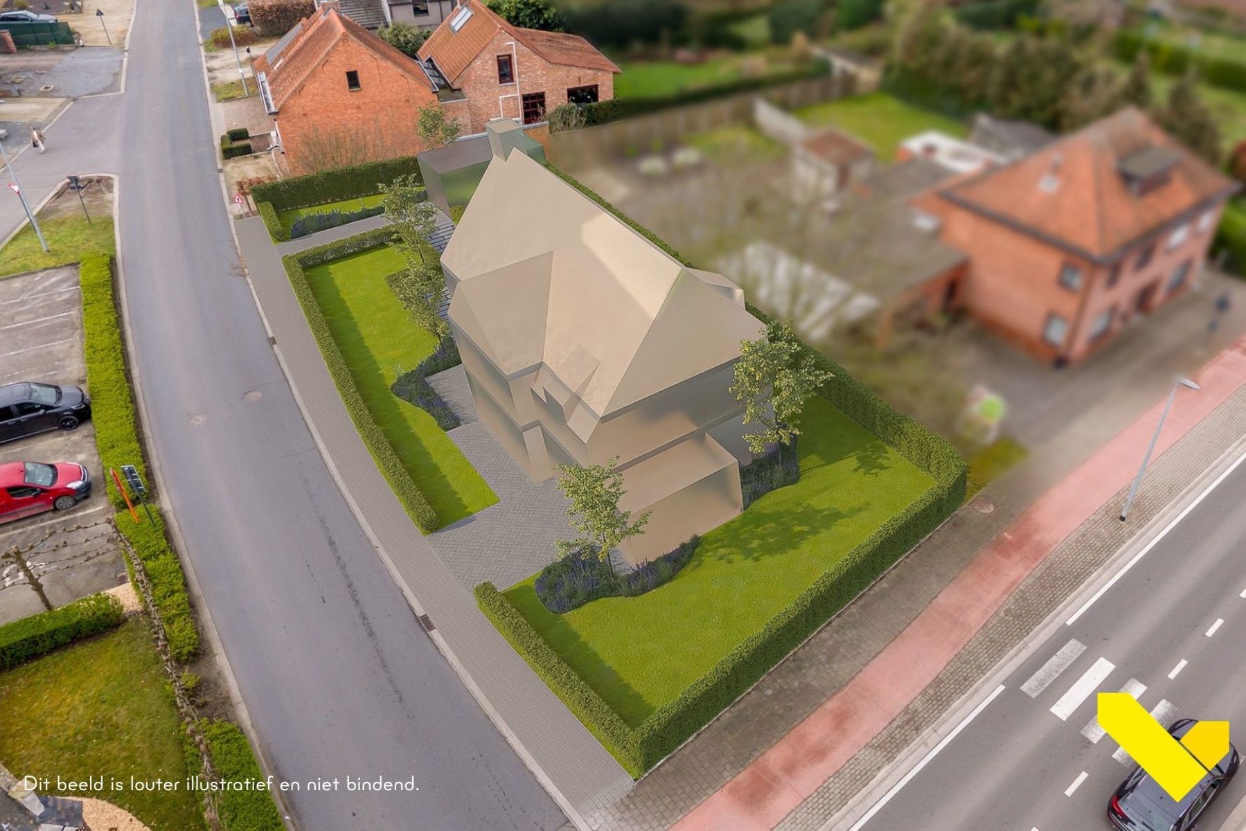 Hoekperceel bouwgrond met zuidwest georiënteerde tuin - foto 2