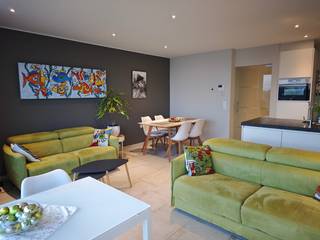 Dit prachtig, bemeubeld, appartementent met 2 slaapkamers is prachtig afgewerkt aan alle hedendaagse normen dankzij z'n recent bouwjaar van 2018...