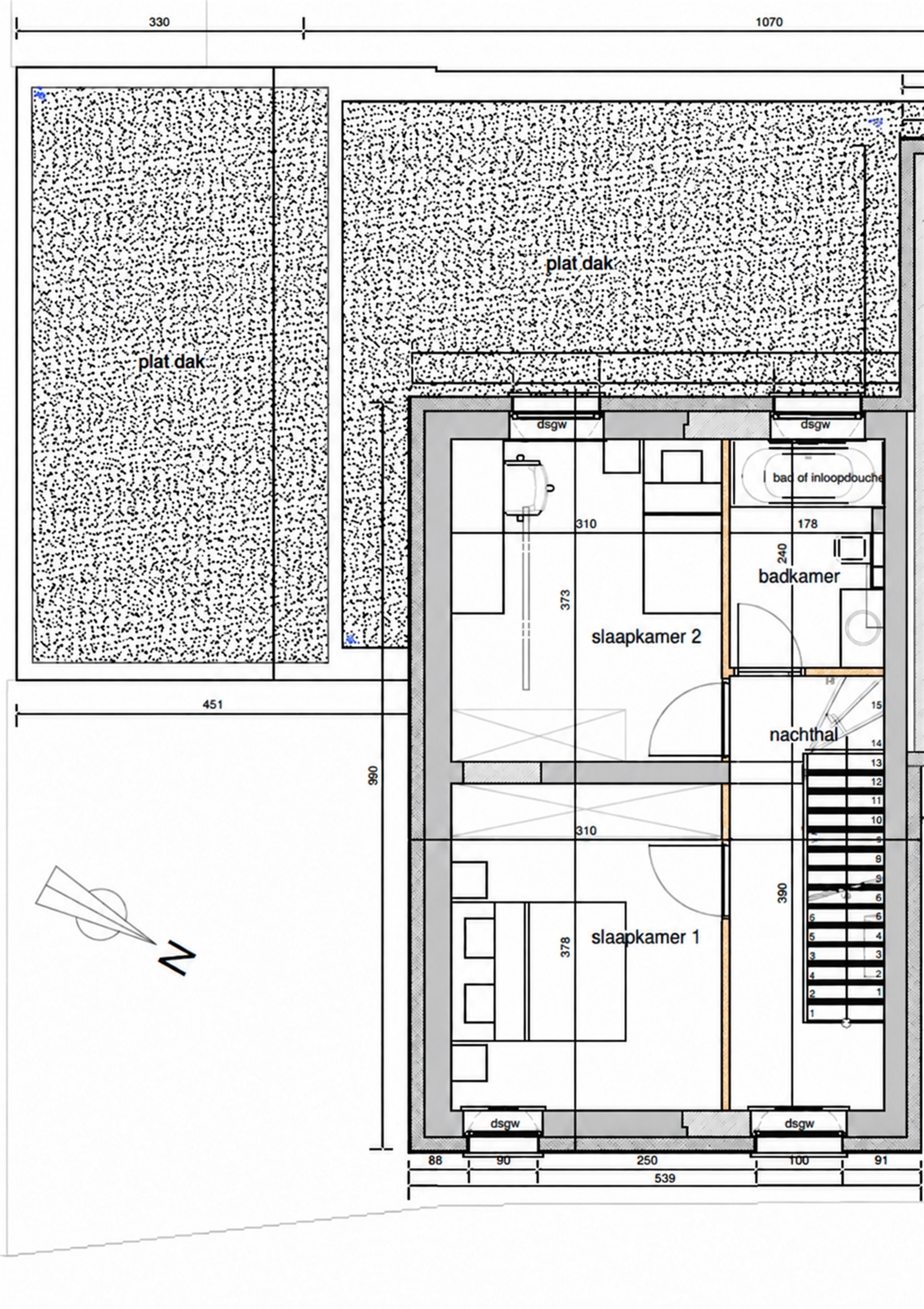 Bouwgrond van 421 m² met vergunning en zuidgerichte tuin - foto 4