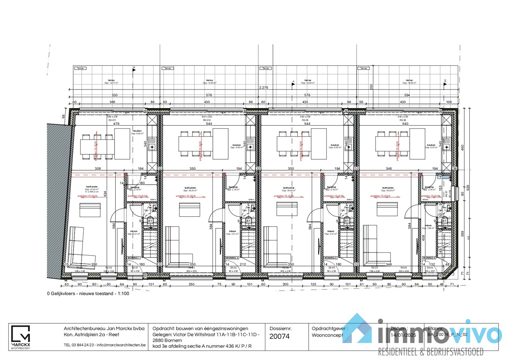 Nieuwbouw casco woning met 4 slpk's en tuin - foto 4