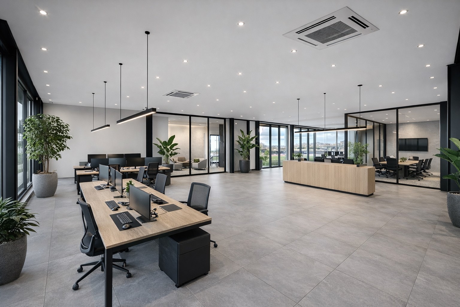 Op hoek-en zichtlocatie te Maldegem: Casco-KANTOORRUIMTE (285m²) met zonne-TERRAS (50m²) TE HUUR op eerste verdieping (lift aanwezig)! - photo 3