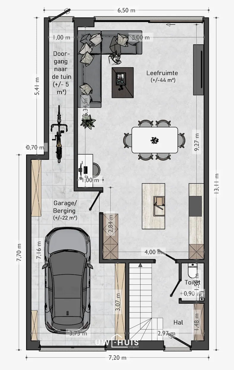 Nieuwbouwwoning met 3 slaapkamers, inpandige garage en uitbreidbare zolder in centrum Kemzeke - foto 4