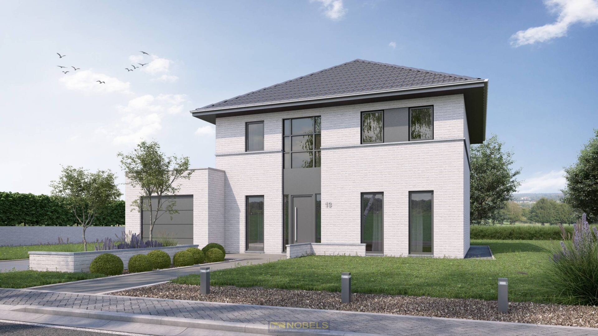 Te koop, nieuw te bouwen villa in doodlopende straat te Moerbeke (Geraardsbergen) - foto 1