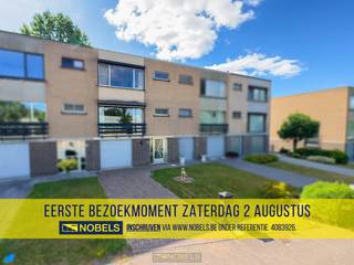1ste bezoekdag zaterdag 2 augustus! Inschrijven kan via www.nobels.be onder referentienummer 4083926.OP TE FRISSEN BEL-ETAGE WONING op RUSTIGE EN...