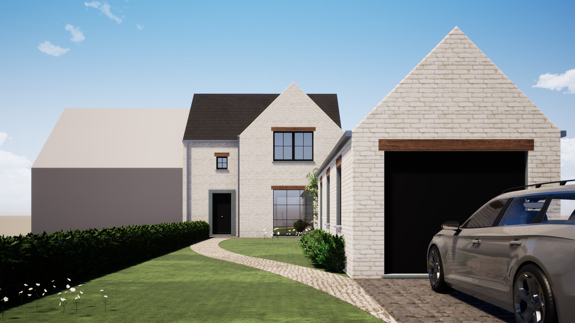 Ruime nieuwbouwwoning in landelijke setting te Kortemark - foto 2