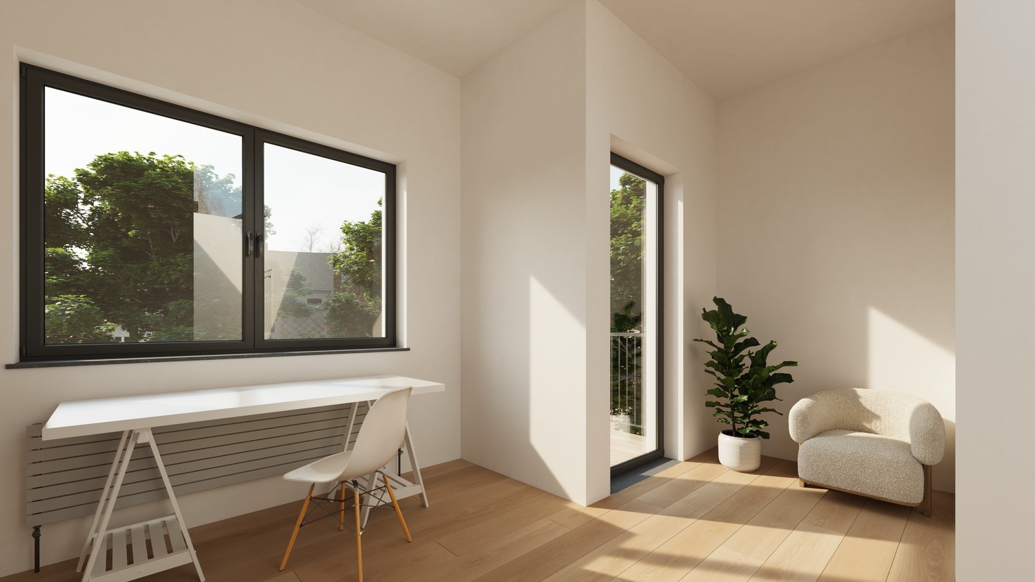 TOTAALRENOVATIE - Goed gelegen en gemeubelde studentenkamer met een terras en eigen sanitair(wc, douche & wastafel) in een kleinschalig gebouw met 7 entiteiten, een gemeenschappelijke keuken, een fietsenberging en een tuin te centrum Leuven! - foto 5