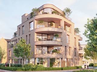 <p><span>Appartement C 3.2</span><br />Zonnig hoekappartement op de 3e verdieping met 3 slaapkamers, 2 badkamers en nagenoeg volledig omgeven door een riant terras van maar liefst 81m². Indeling: Inkomhal met gastentoilet en ruimte voor vestiaire. 3 slaapkamers, badkamer met raam en een 2e douchekamer. De leefruimte geniet langs 3 zijden van natuurlijk daglicht dankzij de grote raampartijen. Open keuken met praktische berging / wasplaats. Een schuifraam geeft toegang tot het terras dat nagenoeg het volledige appartement omgeeft. Hier geniet u van de perfecte zonoriëntatie en een levendig uitzicht op de straat.</p>
<p><strong>Binnenkort verrijst het nieuwe project “De Grote Meiboom” op een bijzonder centrale locatie in Ravels: Op de hoek van de Grote Baan en de Meiboomlaan worden 4 stijlvolle residenties opgericht omringd door een heerlijk, onder architectuur aangelegd parkdomein. Dat betekent wonen omgeven door groen en rust, en toch op wandelstand van al hetgeen het centrum van Ravels te bieden heeft.<br /><br /></strong>Dit prachtige woonproject bestaat in totaal uit 41 moderne BEN appartementen (Bijna Energie Neutraal) en 3 handelsruimtes. Het aanbod bestaat uit 1,2 of 3 slaapkamers en oppervlaktes van 61m² tot 126m². Elke appartement is voorzien van een aangenaam terras of tuin al dan niet met zicht over het parkdomein. Maar misschien verkiest u wel een levendig uitzicht over het dorp? Op de gelijkvloerse verdieping kan u kiezen uit een aantal appartementen met private tuin. De bovenste verdiepingen zijn dan weer ingericht met dakappartementen met vaak uitzonderlijk grote terrassen. Een aantal appartementen zijn bovendien uitermate geschikt voor starters of investeerders. Kortom, de Grote Meiboom biedt voor ieder wat wils. <br /><br /><strong>Gebouw C wordt opgericht op de hoek van de Grote Baan en de Meiboomlaan. Op het gelijkvloers geen appartementen maar 2 commerciële ruimtes. Op de 1e en 2e heeft u de keuze uit een écht hoekterras of zonnige terrassen met een levendig uitzicht op de Grote Baan of Meiboomlaan. Op de 3e en 4e verdieping keuze uit een aantal appartementen met heerlijke dakterrassen tot wel 81m².<br /></strong><br />Parkeren gebeurt ondergronds, waarbij u kan kiezen uit een ruim aanbod van parkeerplaatsen en kelderbergingen. Uiteraard wordt u de mogelijkheid geboden om elektrisch te laden, op uw eigen parkeerplaats of op de gemeenschappelijke laadplaatsen. Uw fietsen stalt u in de afgesloten fietsenstallingen op het gelijkvloers of in de kelderverdieping. Voor uw bezoekers worden parkeerplaatsen voorzien op het terrein.<br /><br /><span>Afwerking en technieken</span><br />Uiteraard wordt hier helemaal toekomstproof gebouwd, denk aan vloerverwarming + koeling op basis van een warmtepomp met diepteboringen, zonnepanelen, ventilatie D met warmterecuperatie … Deze appartementen zijn “Bijna Energie Neutraal”: Ze gebruiken zo min mogelijk energie om te verwarmen, koelen en ventileren én maken gebruik van hernieuwbare energiebronnen: U hoeft u geen zorgen te maken om hoge energiekosten en geniet ten alle tijden van een aangenaam binnenklimaat in uw appartement. Het E-peil bedraagt maximaal E20 waardoor u de eerste 5 jaar van een korting van 50% geniet op uw onroerende voorheffing.<br /><br /><strong>Is uw interesse gewekt? Wij maken graag een vrijblijvende afspraak met u om De Grote Meiboom te overlopen en te bekijken welk appartement voor u in aanmerking kan komen. Heeft u al een specifiek appartement op het oog?  Wij bezorgen u met veel plezier meer gedetailleerde informatie of een prijsberekening op uw maat.  </strong></p>
