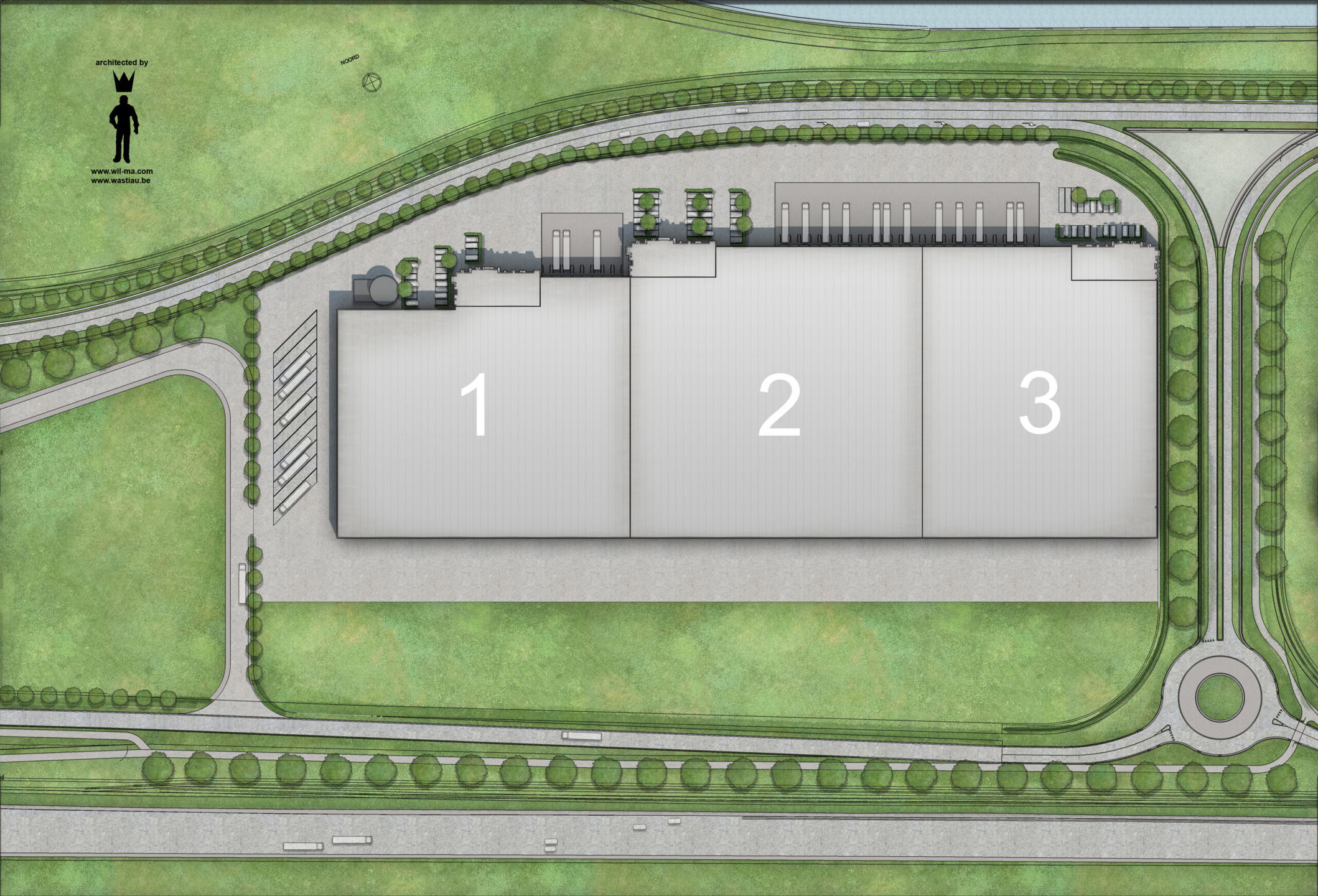 Magazijn met mezzanine aan het klaverblad van Zwijnaarde - foto 4