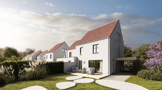 WONING 4: Stijlvolle half-open bebouwing met een woonopp. van 197,35 m² + terras 22,75m² + carport gelegen op een perceel van 7a14ca, met een straatbreedte van 10,75m en een diepte van 66m. <br /><br />INDELING: GELIJKVLOERS: Inkomhal met apart gastentoilet; Bureauruimte; Lichtrijke woonkamer met toegang tot het terras via een schuifpui; Open keuken met annex berging/wasplaats. Carport; EERSTE VERDIEP: Nachthal met toegang tot de drie slaapkamers; Badkamer voorzien van ligbad douche en dubbele lavabo; Apart toilet; ZOLDER: Betonnen trap, mogelijkheid tot afwerking van de zolderverdieping tot een vierde slaapkamer. <br />OPTIONEEL MITS MEERPRIJS: Plaatsing van een tuinberging/lounge; Afwerking van de zolderverdieping tot een vierde slaapkamer; Afwerking van de betonnen trap naar zolderverdieping; Tuinaanleg.<br /><br />WOONERF "FINESSE" TE LUMMEN is een residentieel woonproject bestaande uit 10 stijlvolle woningen, gelegen nabij centrum Lummen en de verkeerswisselaar. <br /><br />Het project Finesse straalt een High-end uitstraling uit mede door haar verfijnde gevelarchitectuur, aangevuld met zorgvuldig geselecteerde, hoogwaardige afwerkingsmaterialen. <br />Dit project combineert luxe en comfort met een doordachte praktische indeling van elke woning, waarbij natuurlijk lichtinval en privacy centraal staan. Dankzij de grote raampartijen in de leefruimte en de ruime terrassen wordt het buitengevoel naar binnen gebracht, terwijl men in alle rust kan genieten van het omliggende agrarisch landschap en het zicht over de achterliggende velden. Het tuinontwerp wordt bovendien opgesteld door de tuinarchitect, in samenspraak met de koper. <br /><br />Project Finesse voorziet in BEN-woningen met een E-peil van minder dan E20, waardoor het beantwoord aan de strengste isolatie en energienormen. Alle woningen worden duurzaam afgewerkt en zijn voorzien van vloerverwarming, warmtepomp, zonnepanelen en ventilatiesysteem D. Elke woning wordt afgewerkt naar wens van de koper op basis van ruime afwerkingsbudgetten, voorzien bij kwalitatieve leveranciers.<br /><br />Hier woont u niet zomaar – hier beleeft u elke dag het beste van wonen in stijl, wonen met Finesse.<br /><br />Dit woonproject bestaat uit 10 half-open bebouwingen met grondoppervlaktes v.a. 6a36ca. Bewoonbare oppervlaktes v.a. 171 m² tot 226 m². Prijzen v.a. € 435.500,- (Volledig afgewerkt - exclusief kosten). <br /><br />Meer info: contacteer Danny op 0471/10.00.69 of 011/22.19.17 of via www.limburgsvastgoed.be