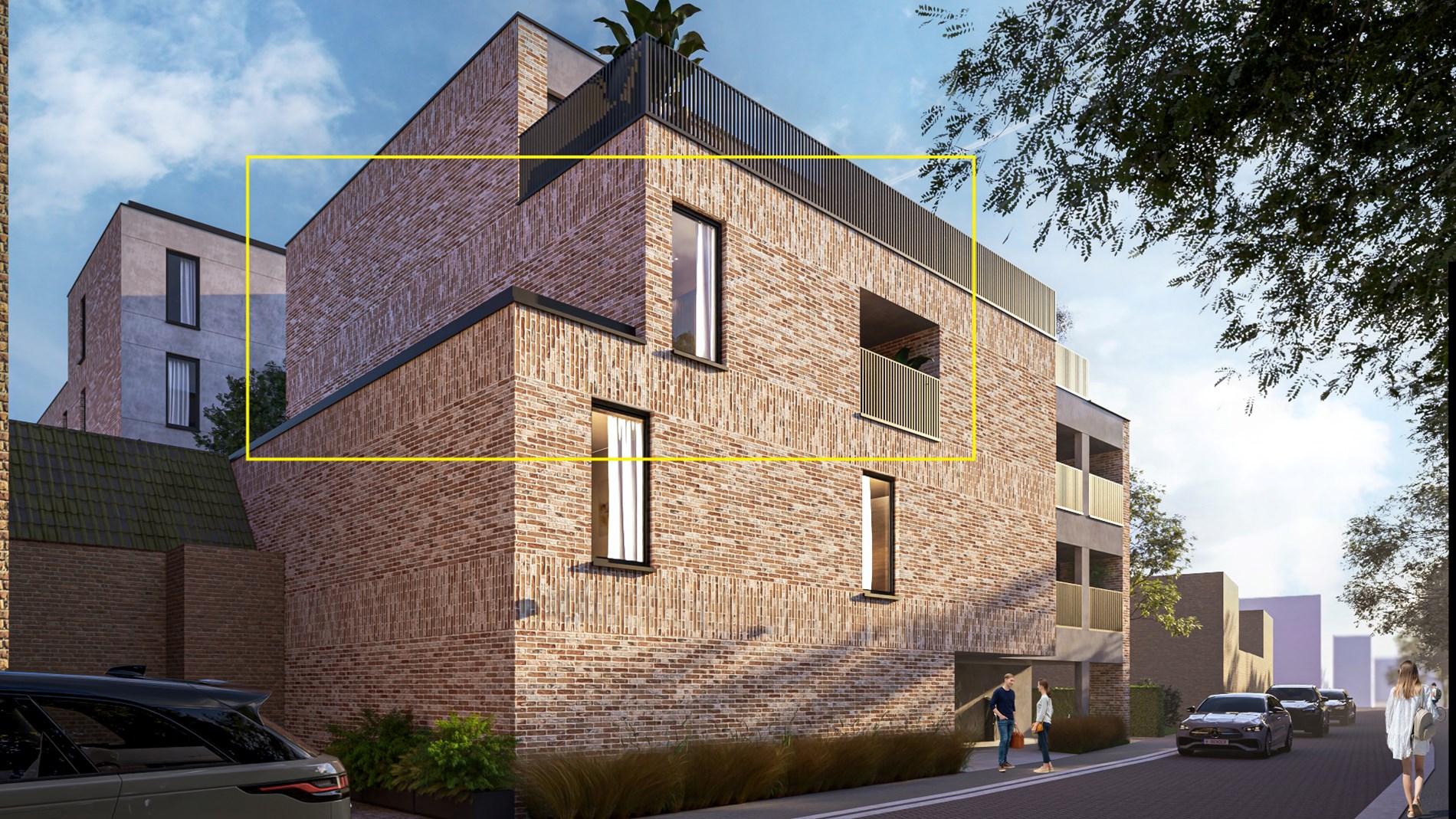 Nieuwbouwappartement met 2 slaapkamers en ruim terras uitgevend op de binnentuin, in res. De Motte, vlakbij het centrum van Hoeselt - foto 1