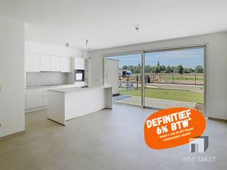 <p><span>KOOP DIT APPARTEMENT NU AAN 6% BTW!!</span></p><p><span> </span></p><p><span>ATOMIUM Een project met ballen! </span></p><p><span>Klein in omvang, groots in afwerking!</span></p><p><span> </span></p><p><span>Appartement 0.2 is een gelijkvloers appartement van 113m2 met 2 ruime slaapkamers een terras en tuintje;</span></p><p><span> </span></p><p><span>De troeven van dit nieuwbouw appartement zijn:</span></p><p><span>+ Gelegen op wandelafstand van Tessenderlo;</span></p><p><span>+ BEN-appartement (Bijna Energie Neutraal);</span></p><p><span>+ Elk appartement heeft 4 zonnepanelen op micro-omvormers;</span></p><p><span>+ Vloerverwarming met geruisloze warmtepomp (water/water);</span></p><p><span>+ Parking &amp; kelderkast ondergronds bereikbaar met lift;</span></p><p><span>+ Voorzien van groot terras met zicht op groen;</span></p><p><span>+ Gelijkvloers appartement met privé tuin;</span></p><p><span>+ Bovengrondse fietsenberging;</span></p><p><span> </span></p><p><span>Heeft u interesse in dit nieuwbouw appartement?</span></p><p><span>Meer info 013/31.25.22 of jeroen@immodiest.be.</span></p><p><span> </span></p><p><span> </span></p><p><span> </span></p>