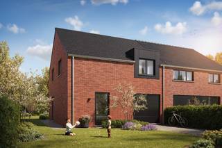 Hectaar realiseert drie energiezuinige en praktisch ingedeelde halfopen bebouwingen binnen een kleinschalig en kwalitatief project in Denderwindeke (deelgemeente van Ninove). De woningen bevinden zich vlakbij het centrum van Denderwindeke, alle dagelijkse voorzieningen binnen handbereik: winkels, scholen, openbaar vervoer. Daarnaast zorgen de vlotte verbindingen richting Ninove, Aalst en Brussel voor een uitstekende bereikbaarheid. De combinatie van een centrale ligging en een aangename woonomgeving maakt dit project ideaal voor gezinnen en pendelaars. <br /><br />Elke woning wordt doordacht ontworpen met oog voor comfort, energiezuinigheid en functionaliteit. Bovendien krijgt de koper de mogelijkheid om de woning volledig naar eigen smaak af te werken. In samenspraak met onze vaste partnerleveranciers kies je zelf materialen en afwerkingen binnen jouw budget – zo creëer je een thuis die perfect aansluit bij jouw wensen.<br />(Foto’s zijn referentiebeelden van voorgaande projecten)<br /><br /><strong>Indeling woning:</strong><br />Gelijkvloers: Inkomhal met gastentoilet, lichtrijke leefruimte met open keuken en inpandige garage. <br />Verdieping: Nachthal met apart toilet, 3 ruime slaapkamers (14,7m² - 15,65m² - 10,14m²), aparte bergruimte en een volledig uitgeruste badkamer met ligbad, inloopdouche en dubbele lavabo. <br />Zolder: Bereikbaar via zolderluik – ideaal als extra bergruimte. <br /><br /><strong>Troeven van deze woning:</strong>
<ul>
<li>Energiezuinig; </li>
<li>Voorzien van lucht/water warmtepomp; </li>
<li>Inpandige garage, extra bergruimte op de eerste verdieping én zolderruimte; </li>
<li>Praktische en lichtrijke indeling</li>
<li>Topligging vlakbij het centrum van Denderwindeke. </li>
</ul>
Wens je meer informatie over dit project? Contacteer ons vandaag nog voor meer details of een afspraak.