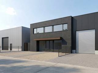 TE KOOP: Multifuncioneel KMO gebouw met atelier, kantoren en appartement-Grond: 885 m²-Gebouw 525 m² (BJ 2009) in perfecte staat - instaplkaar-In...