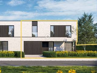 Deze energiezuinige halfopen moderne nieuwbouwwoning (lot 28) ligt op een heel mooi perceel van 586 m² in Meulebeke. Geniet van een open leefruimte met eethoek, salon en moderne keuken die uitkijkt op de tuin. Er is een inpandige garage en aparte wasplaats/bergruimte aansluitend aan de keuken. Op elke verdieping is een apart toilet. Er zijn 4 slaapkamers waarvan 1 met dressing. De badkamer wordt voorzien van een dubbele wastafel, douche én bad. Er is een aangelegde voortuin en zongerichte tuin met terras. Deze stijlvolle woning biedt alle hedendaagse comfort en wordt verwarmd én gekoeld met geothermie. Er is dus een geothermische warmtepomp, zonnepanelen en vloerverwarming. De woning heeft een E-peil lager dan 20 en energielabel A.<br /><br />De afwerking kan na aankoop verder gepersonaliseerd worden. Hier krijg je dus de mogelijkheid om je droomwoning te realiseren.<br /><br />De getoonde prijs is excl. kosten. Bekijk de volledige berekende transparante all-in-prijs met o.a. notariskosten, aansluitkosten, btw, ... ophttps://www.dumobil.be/nl/woonprojecten/projecten/meulebeke-steenstraat-kapellestraat. Of stel vrijblijvend al uw vragen aan bouwadviseur Sam: sam@dumobil.be | 0483 210 133<br /> 