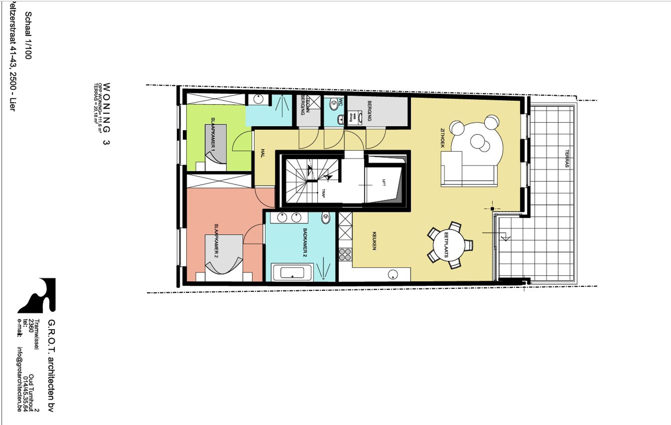 Energiezuinig luxe-appartement met ruim terras en lift. - foto 2