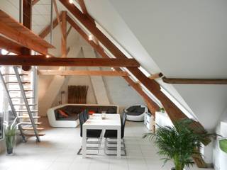 in loft-stijlmodern en instapklaarheel centraal gelegenomvattende een ruime en klare living met ingerichte moderne open keuken, ingerichte badkamer,...