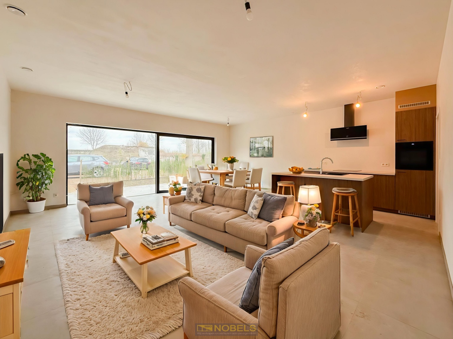 Te koop, nieuwbouwappartement met 1 slaapkamer, tuin en terras op topligging te Ename (Oudenaarde) - foto 1