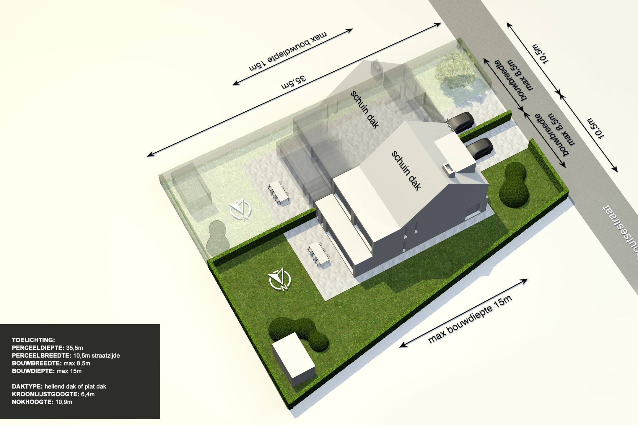 Projectgrond voor 2 halfopen bebouwingen te Minderhout - foto 5