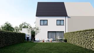 HALFOPEN BEBOUWING IN EEN RUSTIGE EN KINDVRIENDELIJKE BUURTDeze knappe, moderne halfopen woning (150m2) in Zonhoven wordt gerealiseerd door AVL...