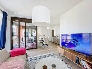 Tour & Taxis - Appartement 2 slaapkamers 2 badkamers te huur op de 3de verdieping van gebouw 'Brooklyn' naast de nieuwe Brusselse hotspot...