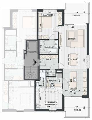 Dit <strong>ruime appartement </strong>(106,60m²) op de<strong> eerste verdieping</strong> aan de westkant van <strong>Residentie Pelikaan</strong> biedt een <strong>open en lichtrijke woonervaring.</strong><br />Dankzij de<strong> doorkijkindeling</strong> en <strong>grote raampartijen</strong>. Het ontwerp zorgt voor een <strong>aangename, natuurlijke lichtinval</strong> en een<strong> verbonden gevoel met de omgeving.</strong><br /><br />Dit appartement beschikt over<strong> 2 slaapkamers en 2 badkamers</strong>.<br />Door de <strong>ruime terrassen aan beide zijden</strong> (12m² en 11,05m²) kun je op elk moment van de dag <strong>genieten van het buitenleven</strong>.<br />Dankzij <strong>de energiezuinige lucht-waterwarmtepomp</strong> woon je hier niet alleen duurzaam, maar ook met <strong>lage energiekosten en optimaal comfort.</strong><br /><br />Parkeren is mogelijk in de <strong>ondergrondse garageboxen of staanplaats.</strong><br /><br />Dit appartement is perfect voor wie op zoek is naar een<strong> moderne en rustige woonomgeving</strong>, met het <strong>centrum van Ingelmunster</strong> en belangrijke invalswegen binnen handbereik.