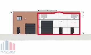 Nieuwbouw KMO-unit met een oppervlakte van +/- 320 m² met <strong>uitzonderlijke zichtbaarheid.</strong><br /><br />Deze nieuwbouw magazijnruimte is opgebouwd uit een staalconstructie in combinatie met geïsoleerde betonpanelen en heeft een vrije hoogte van +/- 6,50 m. Het magazijn is toegankelijk via een automatische sectionale poort (4m B x 4,50m H) en een 2 afzonderlijke toegangsdeuren. De unit met brandklasse C is voorzien van een lichtstraat met geïntegreerd rookluik, een polybetonvloer en aansluitingen voor sanitair. Nutsvoorzieningen komen binnen in de unit, een regenwaterput is voorzien.<br /><br />De KMO-unit is gelegen langs de Ruddervoordsestraat, geniet van zeer veel visibiliteit en is gelegen op minder dan 10 min van de E403/E40 oprit Ruddervoorde/Loppem. Beschikbaar Q1 2027.<br /><br />Dankzij de vlotte bereikbaarheid en de kwalitatieve afwerking is deze unit uitermate geschikt voor opslag, productie of ambachtelijke activiteiten. Bovendien biedt de site een professionele uitstraling met voldoende manoeuvreerruimte en parkeermogelijkheden in de directe omgeving.<br /><br />Er is één parkeerplaats voorzien voor de unit (inbegrepen in de verkoopprijs).<br /><br />Contacteer PANORAMA B2B voor bijkomende inlichtingen of een vrijblijvend plaatsbezoek 0476 215 115.<br /><br />*De beelden dienen uitsluitend ter illustratie en kunnen afwijken van de werkelijkheid.