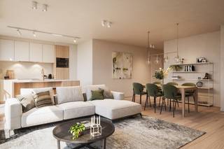 Betreed de weelde van dit exclusieve twee slaapkamer appartement op de 2e verdieping in nieuwbouwresidentie Central Boulevard, gelegen in het bruisende centrum van Oostende. Met zijn royale 99m² biedt dit appartement een ideale mix van luxe en comfort, ideaal voor zowel een tweede verblijf als een vaste woonst. Geniet van de stedelijke pracht vanuit twee terrassen, waarvan één aan de voor- en één aan de achterzijde, en laat het natuurlijke licht de ruimte doordringen dankzij de grote raampartijen die een lichtrijk gevoel creëren. Dit appartement biedt niet alleen een eigentijdse esthetiek maar ook geavanceerde functionaliteiten, waaronder verwarming via een warmtepomp en vloerverwarming voor een duurzaam en comfortabel leefklimaat. Bewaar uw fietsen gemakkelijk in de beschikbare fietsenberging, waardoor uw mobiliteit binnen handbereik blijft. Central Boulevard belichaamt stijlvol wonen met een focus op moderne voorzieningen. Mis deze unieke kans niet om uw droom van een tweede verblijf of permanente woonplaats in het hart van Oostende te verwezenlijken. Neem vandaag nog contact op voor meer informatie en ontdek de mogelijkheden die dit unieke appartement te bieden heeft! Mogelijkheid tot aankoop met BTW-tarief van 6%.