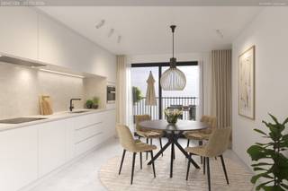 ! EXCLUSIEF PENTHOUSE APPARTEMENT MET RUIME TERRASSEN EN PRACHTIG ZEEZICHT IN NIEUWBOUWPROJECT DUINHOEK TE KOKSIJDE!<br /><br />Het penthouse appartement is de eyecatcher van dit kleinschalig nieuwbouwproject dat bestaat uit slechts 4 appartementen. De werken van deze nieuw te bouwen residentie, gelegen te Joststraat 7A, 8670 Koksijde - een rustige ligging, vlakbij zee en de duinen - vangen binnenkort aan. De oplevering is voorzien rond april 2027.<br /><br />Het duplexappartement werd als volgt ingedeeld: 
<ul>
	<li>Verdieping 4: inkomhal | open, volledig uitgeruste keuken met aanpalende berging | leefruimte uitgevend op balkon met zijdelings zeezicht | afzonderlijk toilet | slaapkamer met aanpalende badkamer voorzien van inloopdouche en lavabo | trap naar de bovenverdieping;</li>
	<li>Verdieping 5: tweede slaapkamer uitgevend op zonneterras aan de achterzijde | badkamer voorzien van douche en lavabo | salon uitgevend op ruim terras met zijdelings zicht op zee.  </li>
</ul>
De indeling van het appartement kan nog aangepast worden naar uw wensen. Drie slaapkamers zijn mogelijk! <br /><br />TROEVEN: kleinschalige residentie - ruime terrassen (30 m²) - Prachtig zicht op zee - 2 à 3 slaapkamers - Kwalitatieve afwerking<br /><br />Aankoop van kelderberging in de residentie mogelijk. Gemeenschappelijke fietsenberging aanwezig. <br /><br />De foto van het zicht op zee werd genomen van op de tweede verdieping. Het zeezicht op de vierde verdieping zal dus nog indrukwekkender zijn! <br /><br />Exclusief verblijven aan zee op het hoogste niveau? Genieten op een groot terras met zicht op zee? Deze penthouse in nieuwbouwproject Duinhoek combineert zicht op zee met luxe, ruimte en een ongeëvenaard wooncomfort.