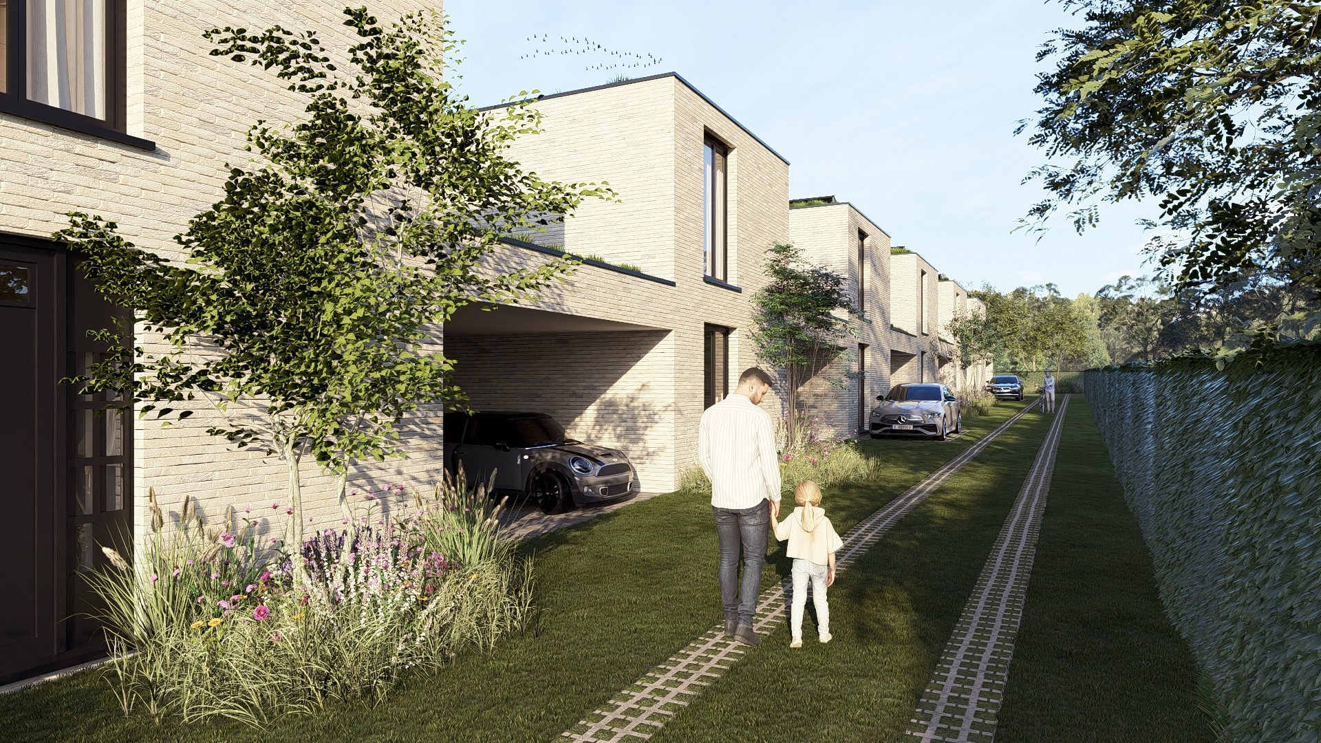 Nieuwbouwwoning op 2a07ca met 2 slpk's en overdekte carport te Maasmechelen - photo 1