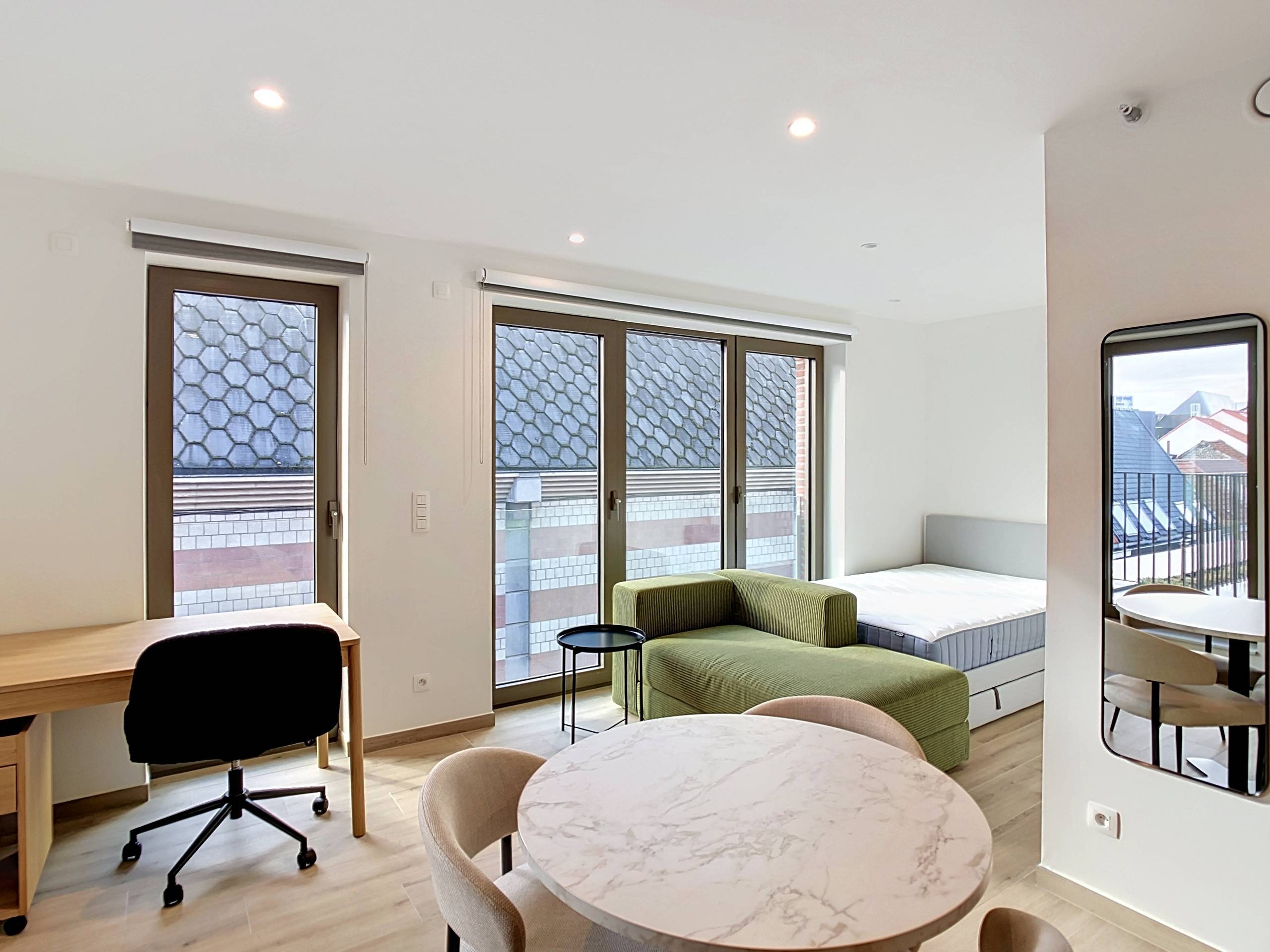 Studio te huur in Leuven, nieuwbouw met terras - foto 4