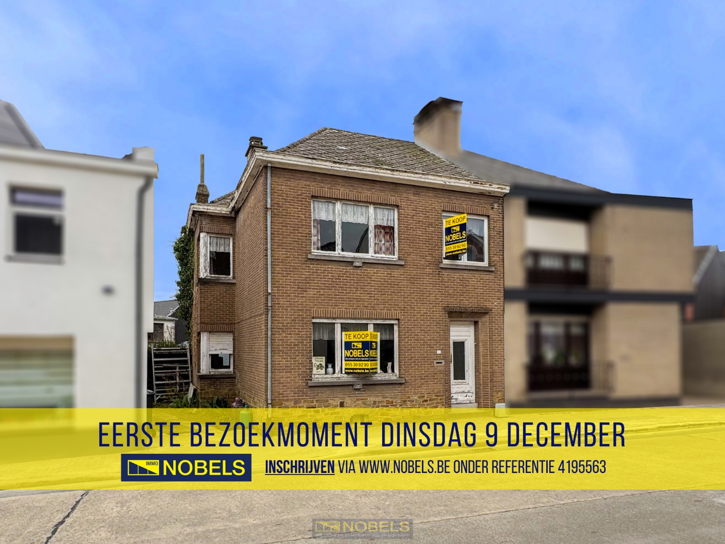 Te koop, Te renoveren halfopen bebouwing met diepe tuin te Herzele! - foto 1