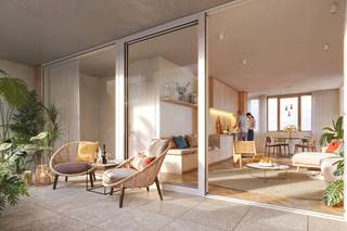 Dit gelijkvloerse éénslaapkamerappartement maakt deel uit van De Scholier, een karaktervol renovatieproject in het hart van Lier waar historisch erfgoed en hedendaags wooncomfort elkaar versterken. Hier woon je rustig en groen, terwijl alle stedelijke voorzieningen zich op wandelafstand bevinden.<br /><br />Het appartement beschikt over een<strong> bewoonbare oppervlakte</strong> van <strong>69,60 m²</strong> en wordt aangevuld met een uitzonderlijke <strong>privatieve tuin</strong> van <strong>120,02 m²</strong> en een aangenaam <strong>terras </strong>van <strong>18,2 m²</strong>. Een zeldzame combinatie in het centrum van de stad.<br /><br /><u>Indeling &amp; troeven</u><br />- Lichtrijke leefruimte met open keuken en directe toegang tot het terras en de tuin<br />- Eén volwaardige slaapkamer met zicht op het groen<br />- Moderne badkamer met inloopdouche<br />- Praktische berging/wasplaats<br />- Ruime privatieve tuin rond het groene binnenplein Het Kweekhof, ideaal om te ontspannen of gasten te ontvangen<br />- Gelijkvloers wonen met maximaal comfort en privacy<br />- Het appartement voldoet aan de hedendaagse normen op vlak van energiezuinigheid en comfort, met onder meer geothermische warmtepomp, vloerverwarming met passieve koeling en ventilatiesysteem D.<br /><br />Dankzij de centrale ligging woon je hier op wandelafstand van winkels, horeca, openbaar vervoer, cultuur en het stadspark. 