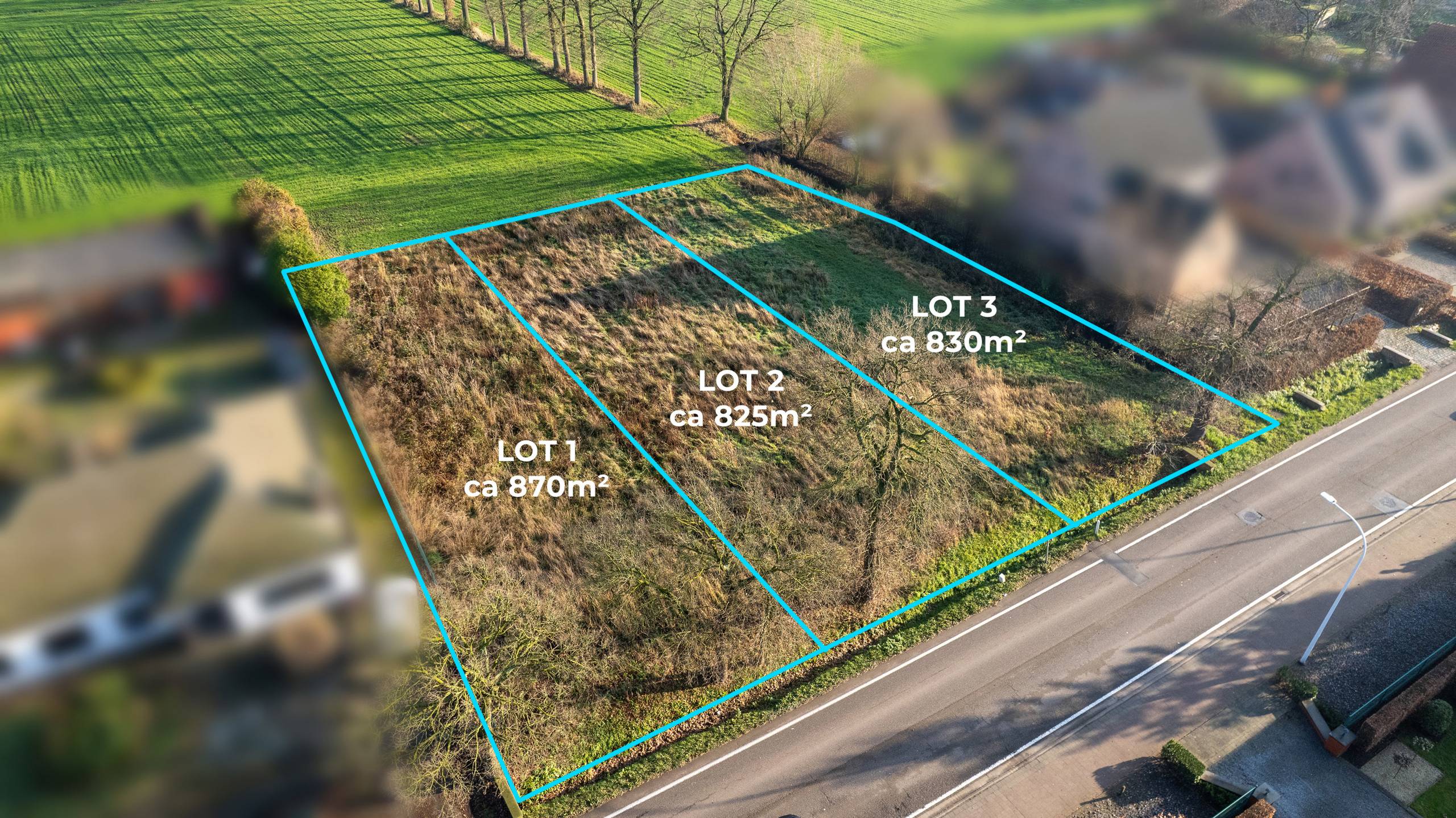 Bouwgrond voor open bebouwing – ca. 830 m² - foto 2