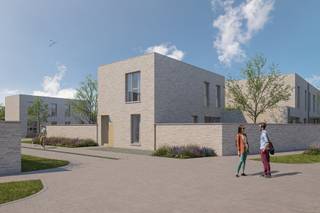 Moderne halfopen energiezuinige woning (233 m²) met 3 slaapkamers, bureauruimte, 2 parkeerplaatsen aan de woning en een tuin.<br /><br />Deze halfopen woning wordt gebouwd in een moderne, hedendaagse stijl. Deze patiowoning beschikt over een perceel van 233 m² is voorzien van vloerverwarming en een warmtepomp. Op het gelijkvloers vind je de inkomhal met apart gastentoilet, berging, bureauruimte, leefruimte en keuken. Op de eerste verdieping vind je 3 slaapkamers, een apart toilet en 1 badkamer.<br /><br />Meer info? Contacteer ons via 03 808 15 31 of bekijk matexi.be/deurne