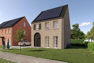 <p><strong>Lot 7 van dit nieuwbouwproject is een mooie open bebouwing op een perceel van 363 m² en heeft een bewoonbare oppervlakte van circa 174 m².<span> Dit lot heeft volgende indeling: Op het gelijkvloers vinden we een inkomhal met gastentoilet, leefruimte met salon, eetplaats en een open keuken en aansluitend een ruime berging. Op de eerste verdieping bevindt zich de badkamer met bad en douche en drie volwaardige slaapkamers. Met een zolderverdieping bereikbaar via een vaste trap beschikt de woning over de mogelijkheid tot een 4de slaapkamer. Lot 7 wordt afgewerkt als modelwoning (schilderwerken in lichte kleur, verlichting, gordijnen, laminaat op slaapkamers en nachthal, ingemaakte meubels in 2 slaapkamers).</span></strong><br /><br /><span>Algemene info</span><br />Dit nieuwbouwproject met 12 woningen wordt gerealiseerd aan de Ploegstraat te Poederlee. Deze weg is een nieuwe zijstraat van de Kouter. Doordat deze nieuwe weg doodlopend is, komt er hier geen doorgaand verkeer waardoor er een autoluwe omgeving ontstaat. Er is hierbij niet enkel plaats voor bebouwing maar ook voor openbaar groen. Dankzij een charmant groen pleintje vormt deze verkaveling een rustig geheel waar het aangenaam wonen is.</p>
<p>Een van de grote troeven van dit project is zijn mooie ligging. U woont hier immers in het hart van Poederlee waardoor u alle nodige winkels en gezellige horecazaken vlak bij de deur vindt. In de ruimere omgeving vindt u echter ook veel groen wat dan weer uitnodigt tot een mooie wandeling of een ontspannende fietstocht.</p>
<p><span>Bij het ontwerp van de woningen werd bewust gekozen voor een klassieke architectuur waardoor dit project een tijdloze uitstraling krijgt.</span></p>
<p><span>Ook binnen werd er veel aandacht geschonken aan woonkwaliteit. Zo hebben alle woningen een ruime, lichte woonkamer met open keuken. Hierbij staan de leefruimtes in direct contact met de achtertuin. Hierdoor kunt u dus steeds genieten van het zicht op uw volledig aangelegde tuin.</span></p>
<p><span>Dankzij deze troeven biedt dit project dan ook een mooie kans op een duurzame en kwalitatieve woning op een toplocatie te Poederlee.</span></p>