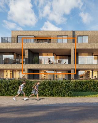 Ontdek dit moderne nieuwbouwappartement met 2 slaapkamers in de groene woonbuurt Dorpshof in Heusden-Zolder. Met een bewoonbare oppervlakte van 89 m² en een aangenaam terras van 19 m² biedt dit appartement een perfecte balans tussen comfort en functionaliteit. De slimme indeling en grote raampartijen zorgen voor een lichtrijke leefruimte waar het aangenaam vertoeven is. Dankzij het uitstekende EPC A+-label en de energiezuinige technieken geniet je van een duurzame woning met lage energiekosten. Dorpshof combineert een rustige, kindvriendelijke omgeving met een centrale ligging op wandel- en fietsafstand van het centrum en een vlotte bereikbaarheid via de E314. Een privatieve fietsenberging is inbegrepen. Een berging en autostaanplaats zijn verplicht aan te kopen.