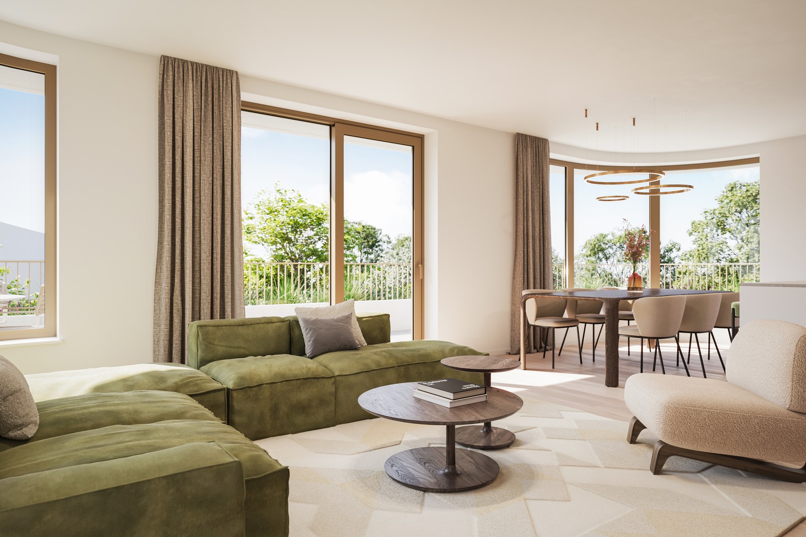 Lichtrijk appartement met energiezuinig karakter en luxueuze afwerkingen in residentie La Verderie - foto 4