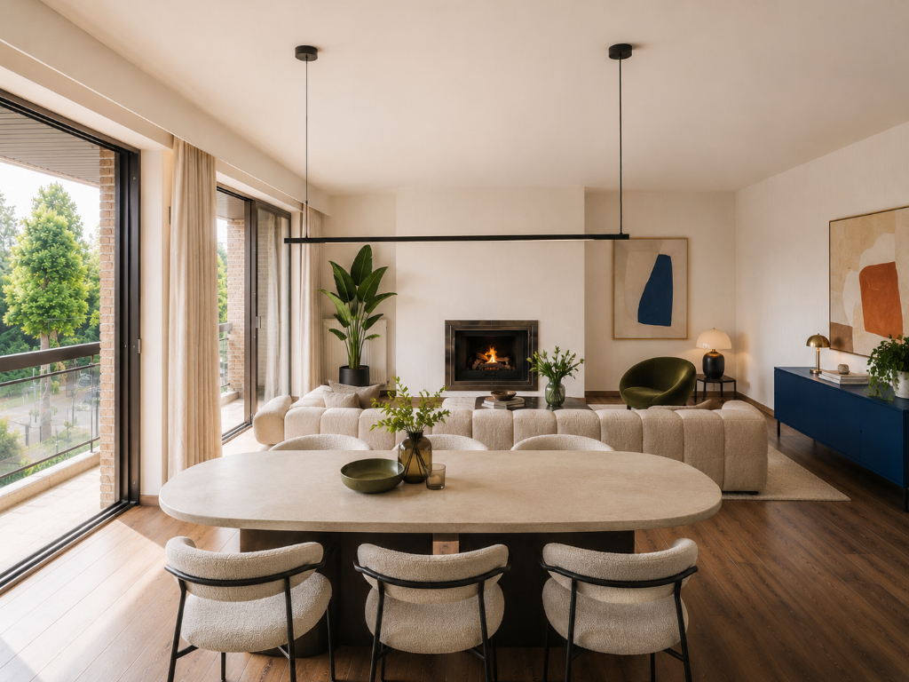 Op te frissen drieslaapkamerappartement met open zicht over het Citadelpark. - foto 5