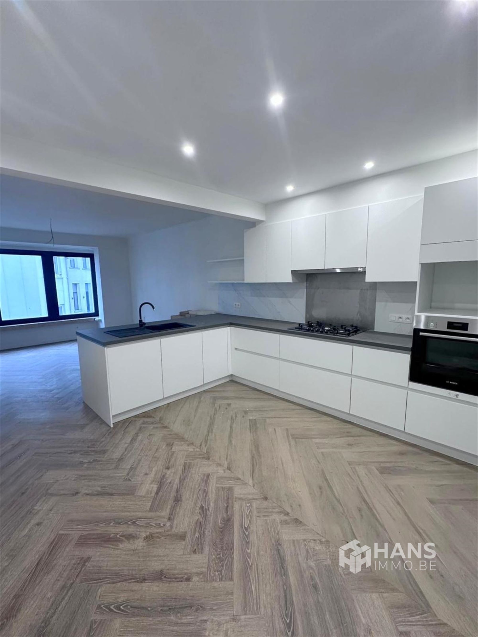 Gerenoveerd appartement ( 115m² ) met 2 slaapkamers, bureau en terras vlakbij het Centraal station van Antwerpen. - foto 2