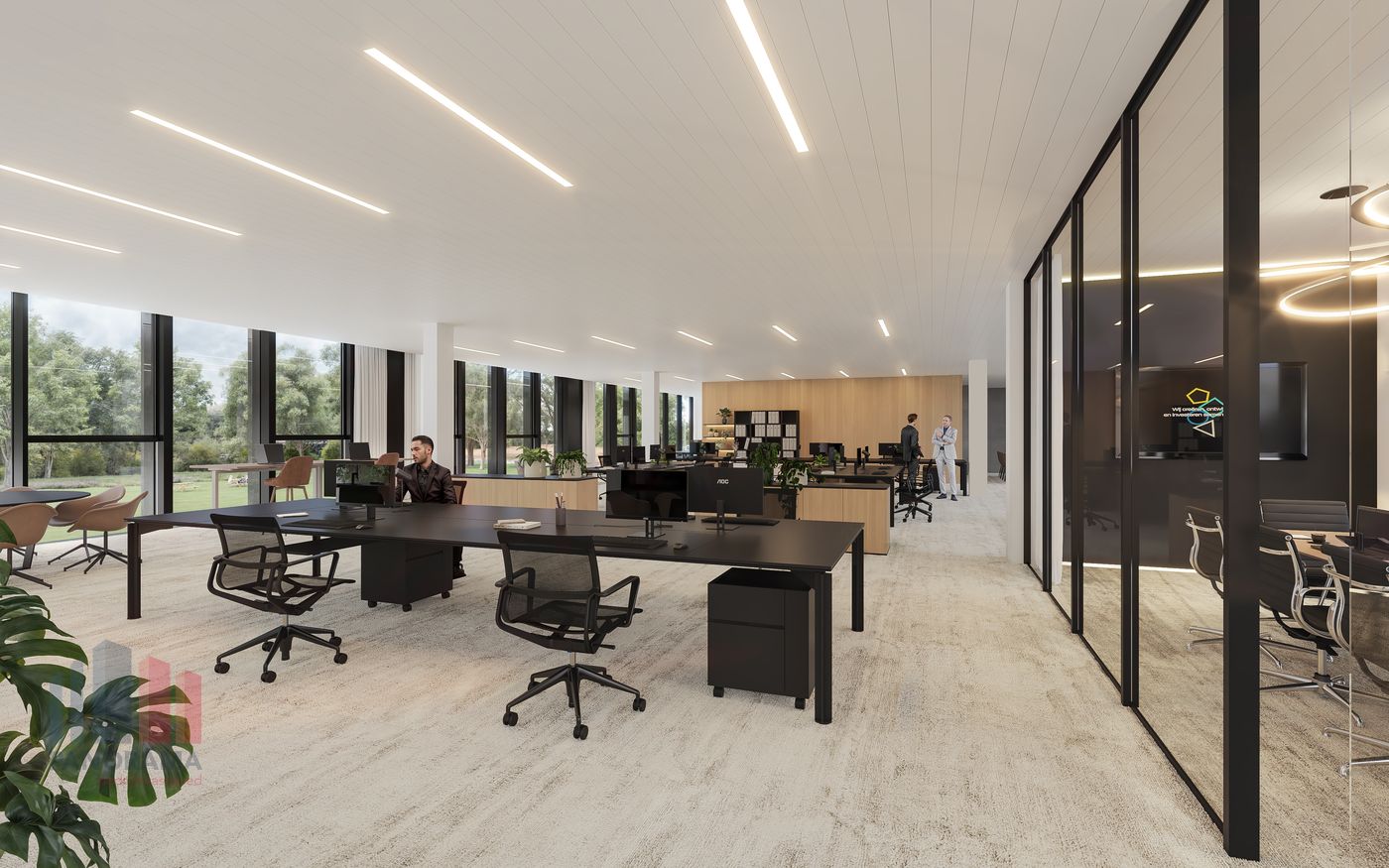 Stijlvolle high-end kantoren TWIN OFFICES met uitstekende visibiliteit - foto 5